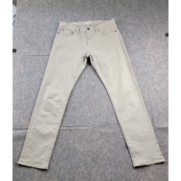 Todd Snyder Slim Fit Stretch 5-Pocket Chino Pants size 32x32 Canvas Beige *Read